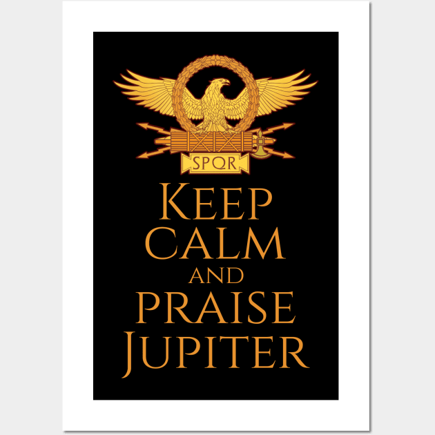 God Jupiter Roman Eagle Aquila Mythology SPQR Religion Wall Art by Styr Designs